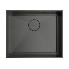 Кухонная мойка Omoikiri Kasen 53-26-INT-GM нерж. сталь/вороненая сталь, 4993496