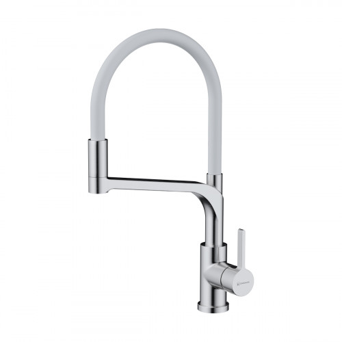 Смеситель для кухни Omoikiri Sinto 2 Plus-BN-WH латунь/нержавеющая сталь/белый, 4994468