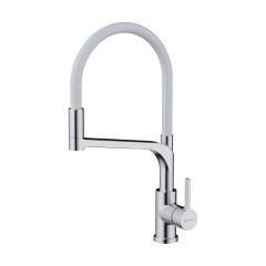 Смеситель для кухни Omoikiri Sinto 2 Plus-BN-WH латунь/нержавеющая сталь/белый, 4994468