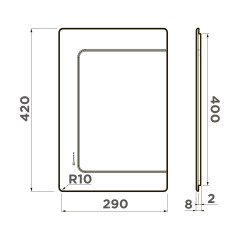Разделочная доска Omoikiri CB-BASIC-400-WD, 4999104